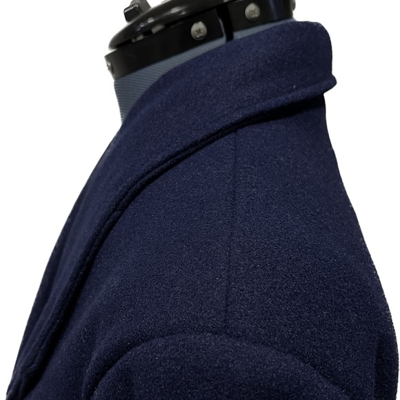 Women’s navy polyester pea coat by OC Order Plus - Picture 4 of 9